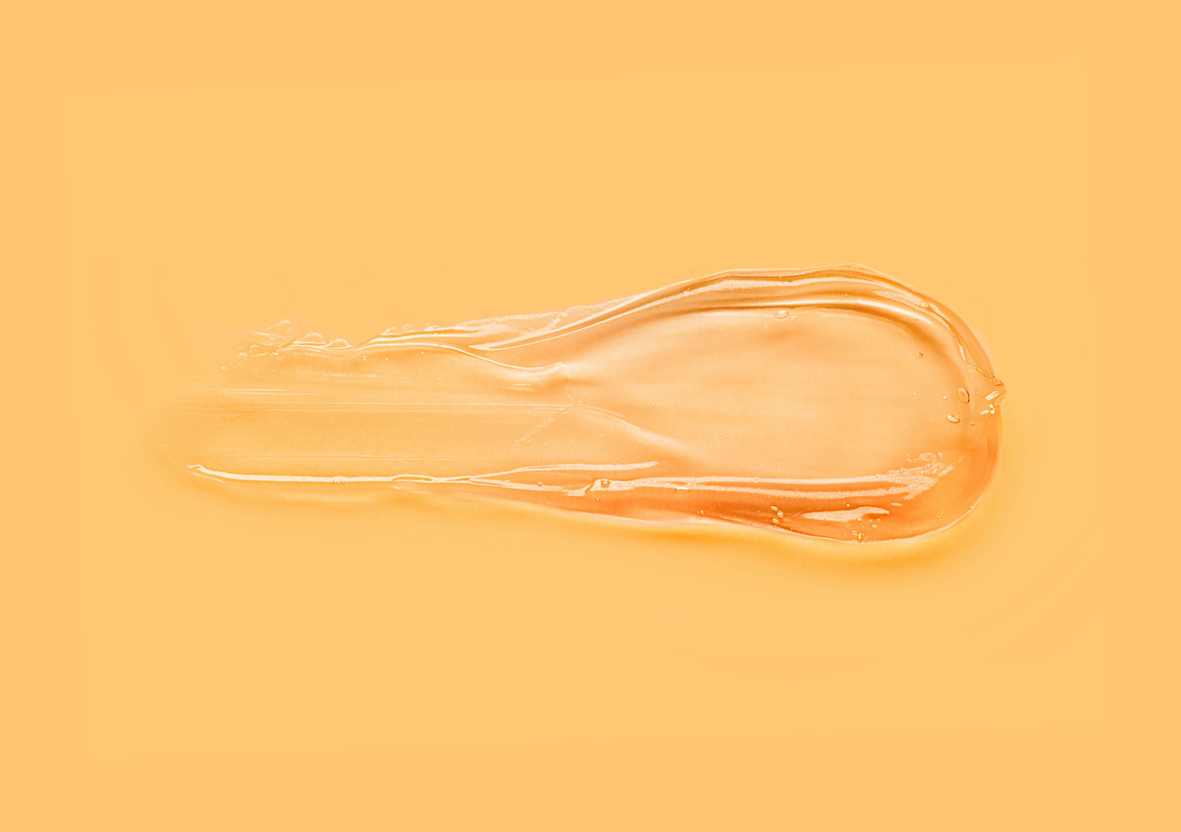 Light orange gel on an orange background